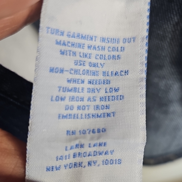 Lara Lane Dark Blue Embellished Blouse - Picture 8 of 8